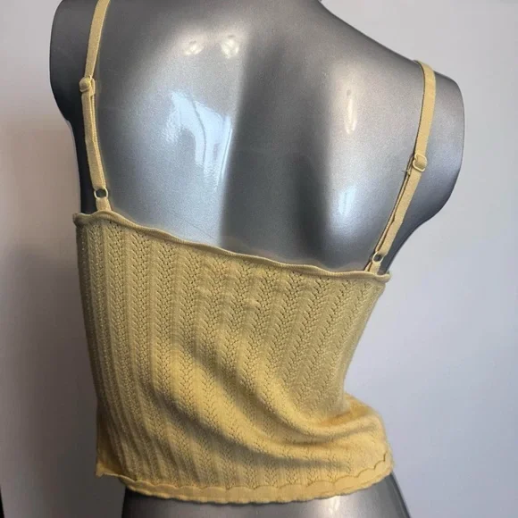 ❌SOLD❌ Wilfred Yellow Cropped Tank Top - Picture 5 of 6